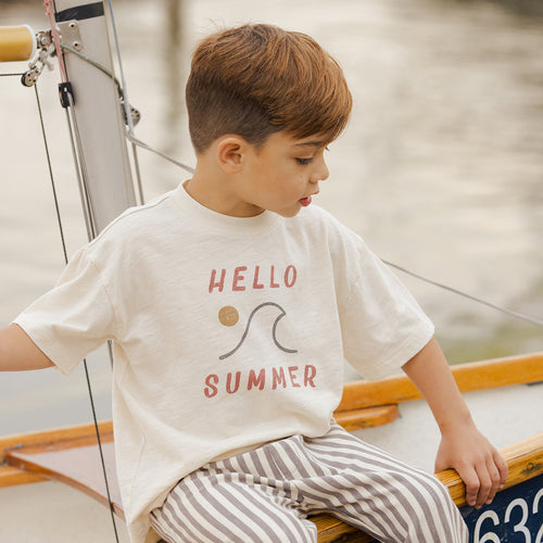 Relaxed Tee- Hello Summer