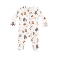 2-Way Zipper Footie- Baby Animal Collection