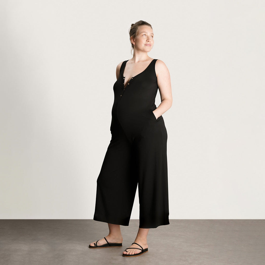 Black ankle jumpsuit shops