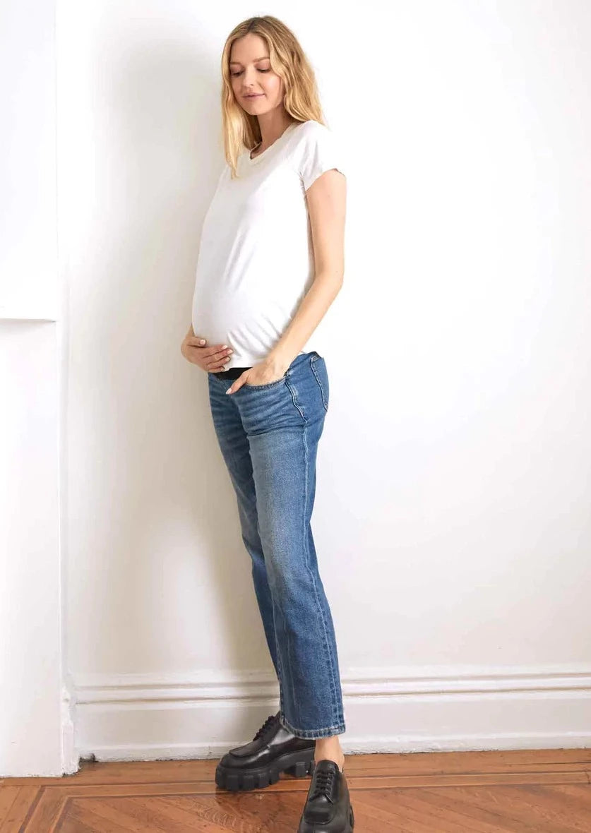 The Over The Bump Straight Maternity Jean – Village Maternity