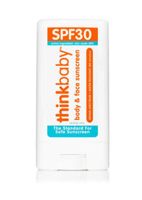 Think Baby sunscreen stick for body and face -- baby safe formula 