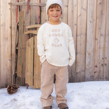 Raw Edge Long Sleeve Tee Hot Cocoa Club