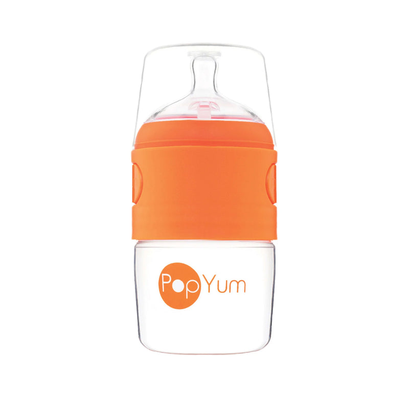 Pop Yum 5 oz Baby Bottle Orange