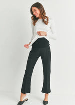 Maternity Bootcut Pants with Side Slit