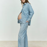 DL1961 Hepburn Wide Leg | Beachfront Aura