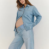DL1961 Hepburn Wide Leg | Beachfront Aura