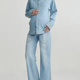 DL1961 Hepburn Wide Leg | Beachfront Aura