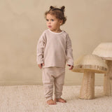 Drawstring Pant Cocoa Microstripe