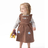 Hazel Floral  Pinafore Dress and Long Sleeve Bodysuit Set