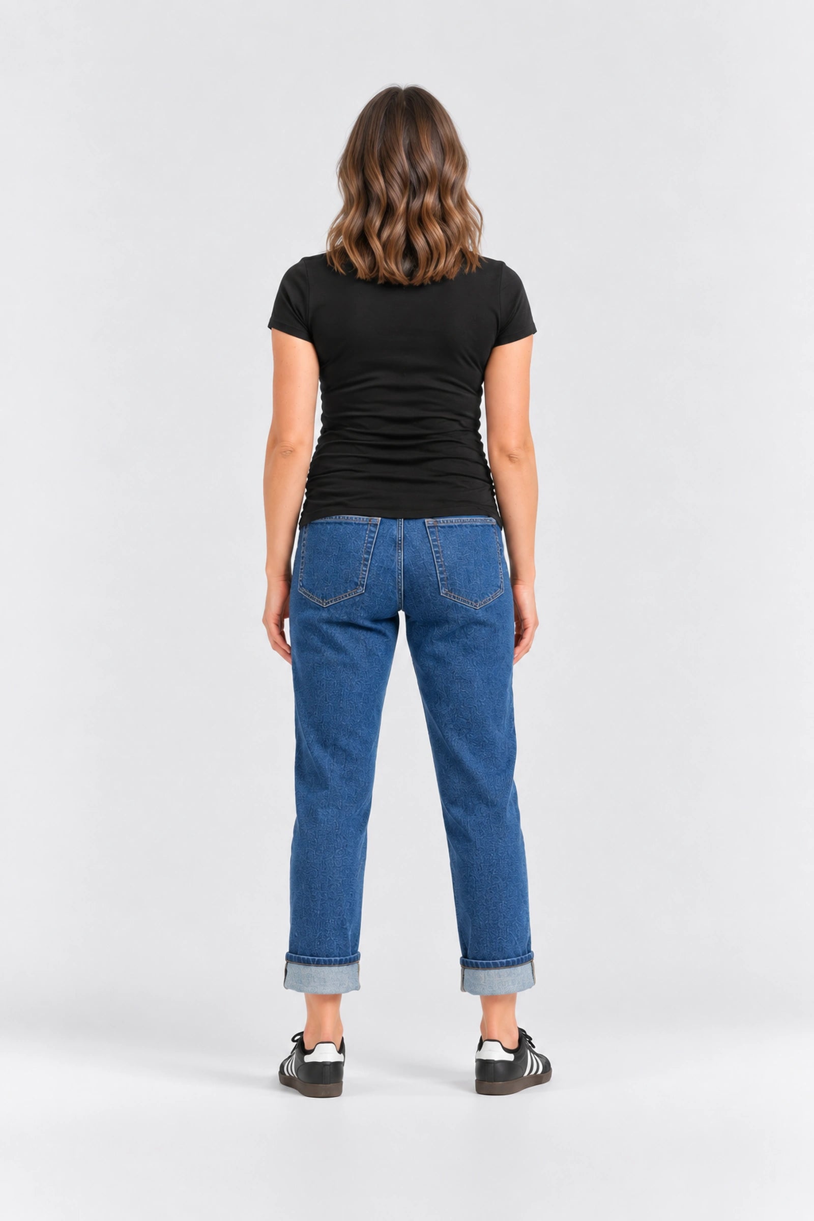 1822 Denim Maternity Dad Jean with Bellyband, Levi, back view