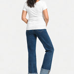 1822 Denim Maternity Roll Cuff Straight Leg Jean — Levi, Levi, back view