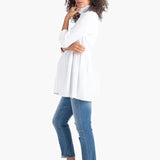 Peplum Button Down Shirt