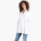 Peplum Button Down Shirt