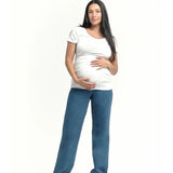 Baggy Straight Leg Jean with Bellyband