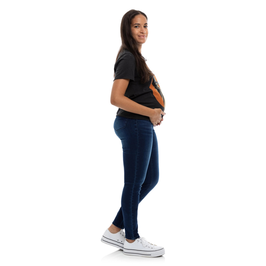 32" Maternity Butter Skinny with Bellyband in Marco