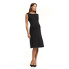 Grace Boat Neck Crepe Dress