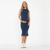 Layered Knit Nursing Dress