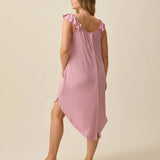 Ruffle Strap Labor + Delivery Gown