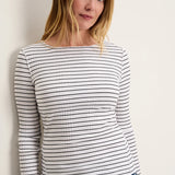 Kira Striped Ribbed Top