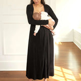 The Softest Rib Nursing Maxi Dress