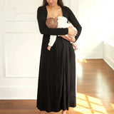The Softest Rib Nursing Dress