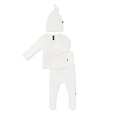 Pointelle Take Me Home Set with Cap in Cloud
