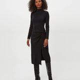 Tish Mock Neck Midi Dress