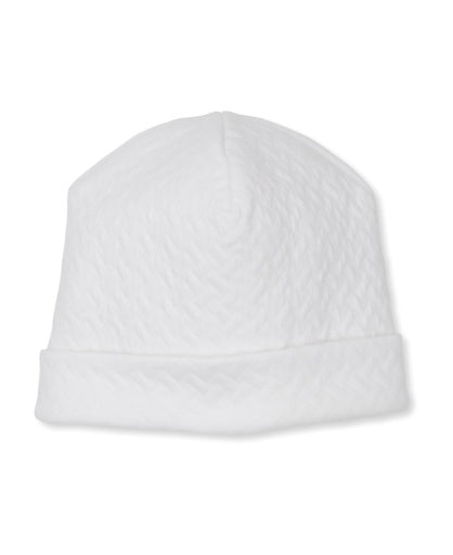 White Jacquard Beanie