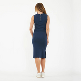 Layered Knit Nursing Dress