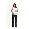 33" Maternity Better Butter Cargo Bootcut Jean with Bellyband