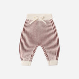 Chunky Knit Pant Cherry Stripe