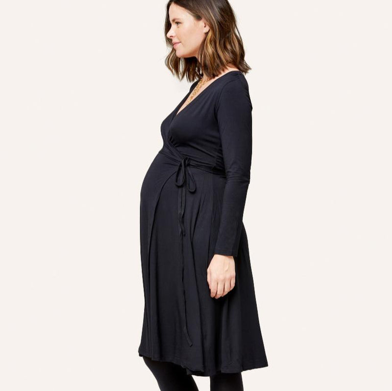 Tessa Maternity + Nursing Wrap Dress