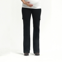 33" Maternity Better Butter Cargo Bootcut Jean with Bellyband