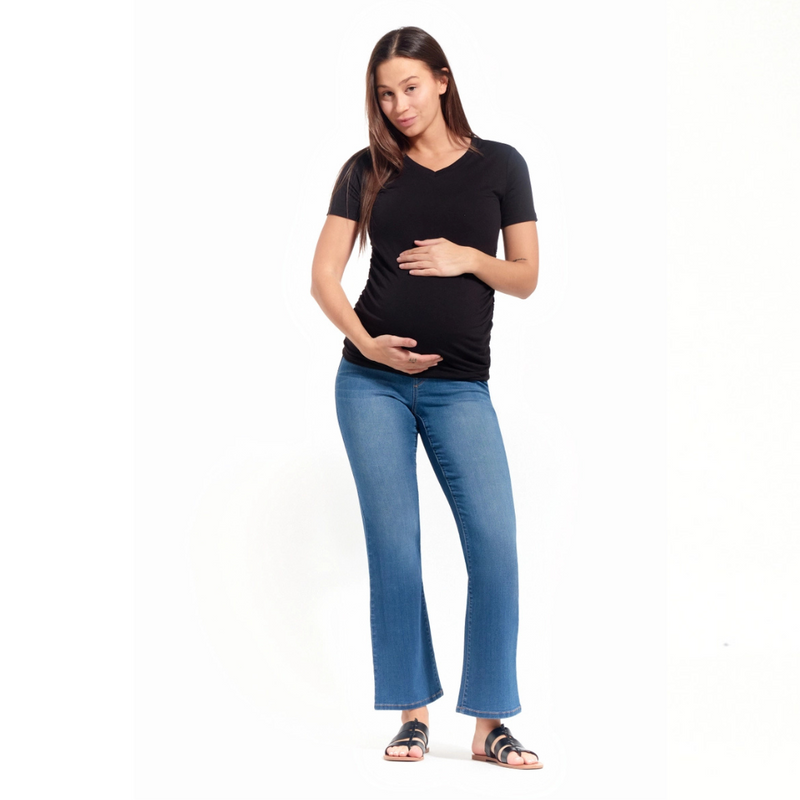 30" Maternity Slim Boot Jean with Bellyband - Tobias