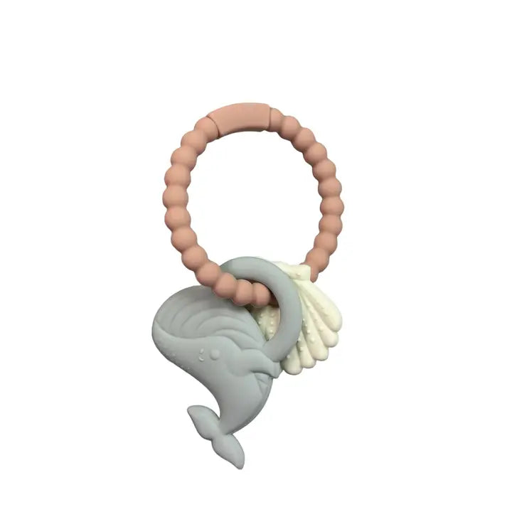 Bpa Free Silicone Whale Teether Ring