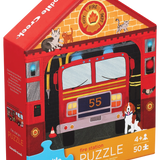 Crocodile Creed 50pc Flat House Puzzle, Fire House