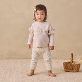 Ruffle Long Sleeve Tee Fleur