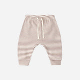 Drawstring Pant Cocoa Microstripe