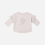 Ruffle Long Sleeve Tee Fleur