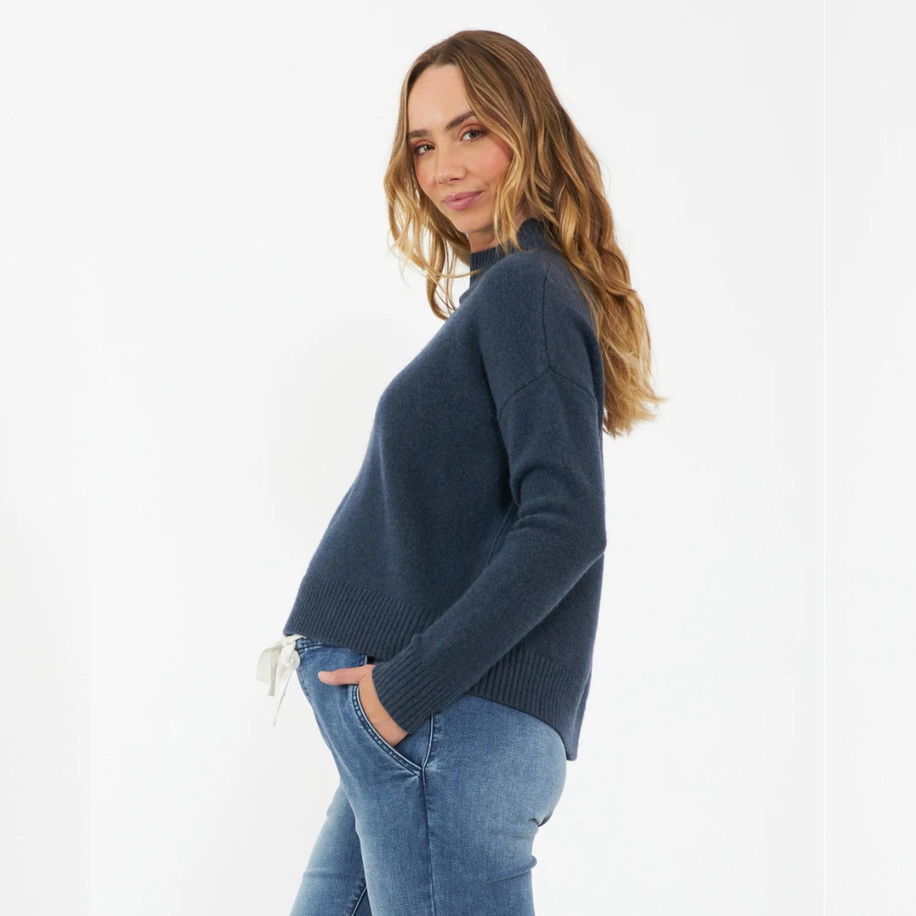 Jade Crop Nursing Sweater