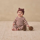 Baby Bear Beanie Black Cherry
