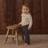 Ruffle Collar Bodysuit Natural Ditsy