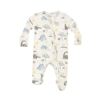 Baby Love Dinos Two Way Zipper Footie