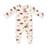 American Buffalo  2 Way Zipper Footie