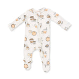 Love You A Latte  2 Way Zipper Footie