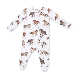 Wild Horses  2 Way Zipper Footie