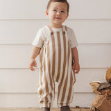 Cargo Baby Overall Fawn Pinstripe