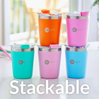 Pop Yum 2 x 9 oz Insulated Stainless Steel Cup