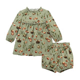 Apple Orchard Corduroy Dress + Bloomer