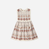 Violette Sweater Dress Flower Fair Isle